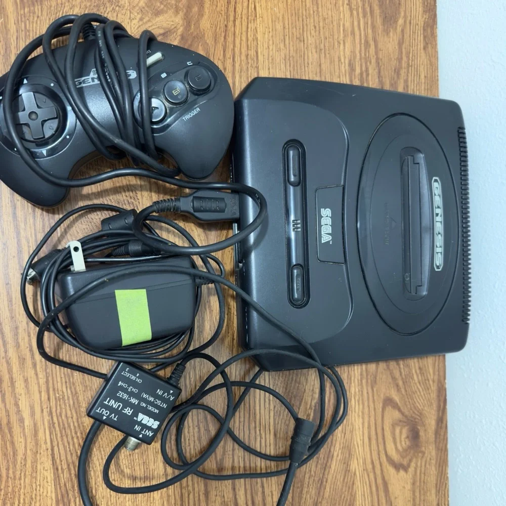 SEGA Genesis Console with Controller and Cables